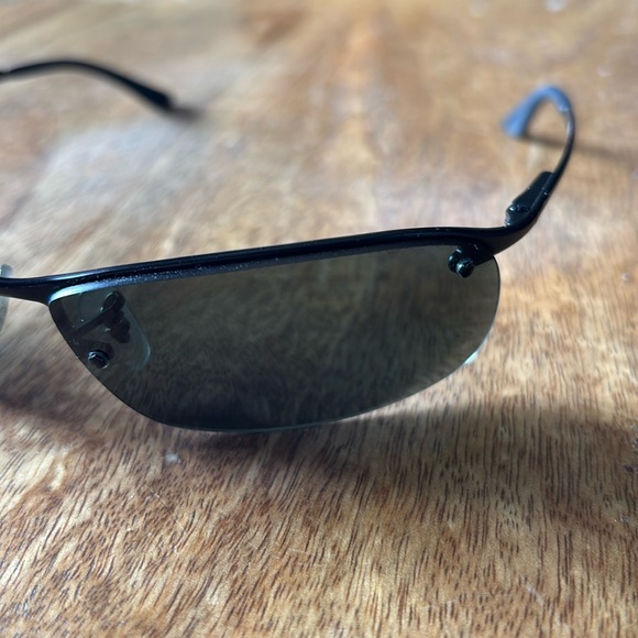 Ray-Ban RB3183 Black Wire Frame Sunglasses with Case and Lens Cloth - Picture 6 of 7